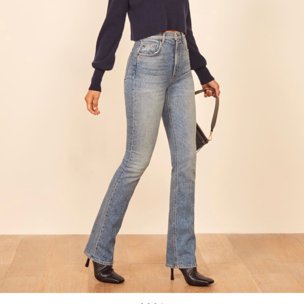 Reformation bootcut jeans